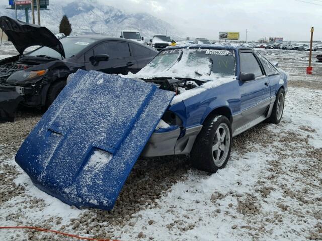 1FABP42E1KF104300 - 1989 FORD MUSTANG GT BLUE photo 2