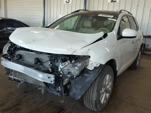 JN8AZ1MW7DW318851 - 2013 NISSAN MURANO S WHITE photo 2