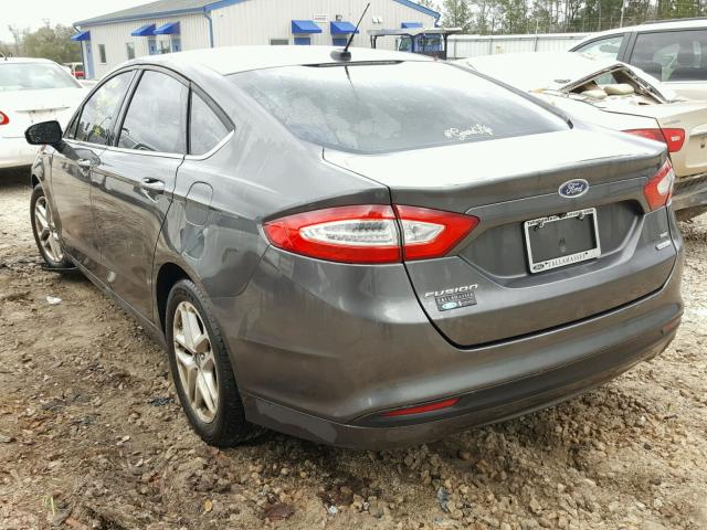 3FA6P0HD2GR162841 - 2016 FORD FUSION SE CHARCOAL photo 3