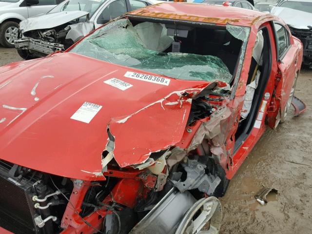 2C3CDXCT8HH510124 - 2017 DODGE CHARGER R/ RED photo 9