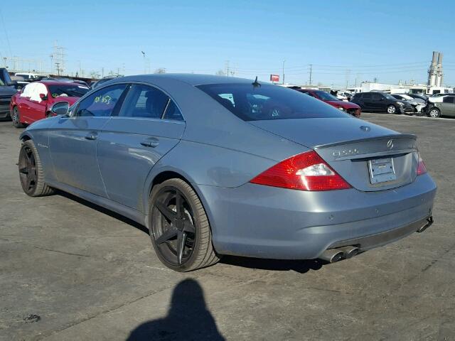 WDDDJ76X36A045504 - 2006 MERCEDES-BENZ CLS 55 AMG BLUE photo 3