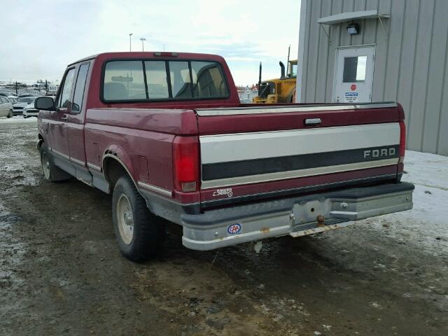 1FTEX15H5SKA94423 - 1995 FORD F150 RED photo 3