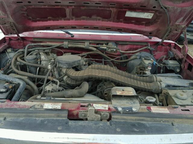 1FTEX15H5SKA94423 - 1995 FORD F150 RED photo 7