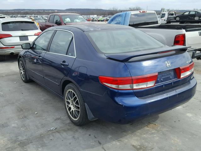 1HGCM66573A004697 - 2003 HONDA ACCORD EX BLUE photo 3