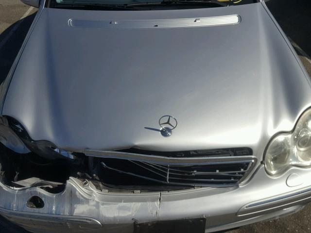 WDBRF40J34A558610 - 2004 MERCEDES-BENZ C 230K SPO SILVER photo 7