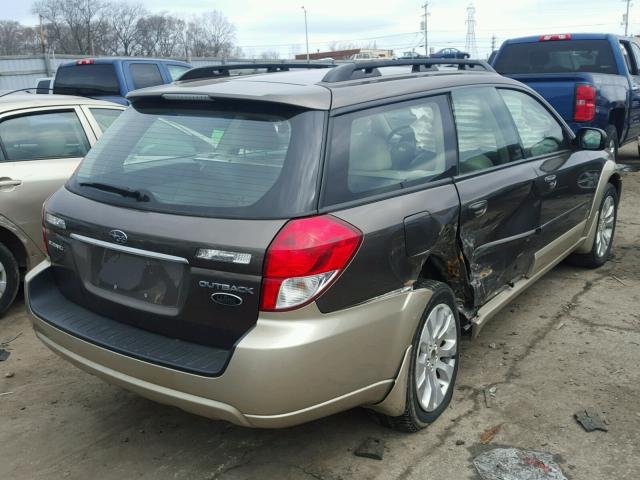 4S4BP86C584352348 - 2008 SUBARU OUTBACK 3. BROWN photo 4