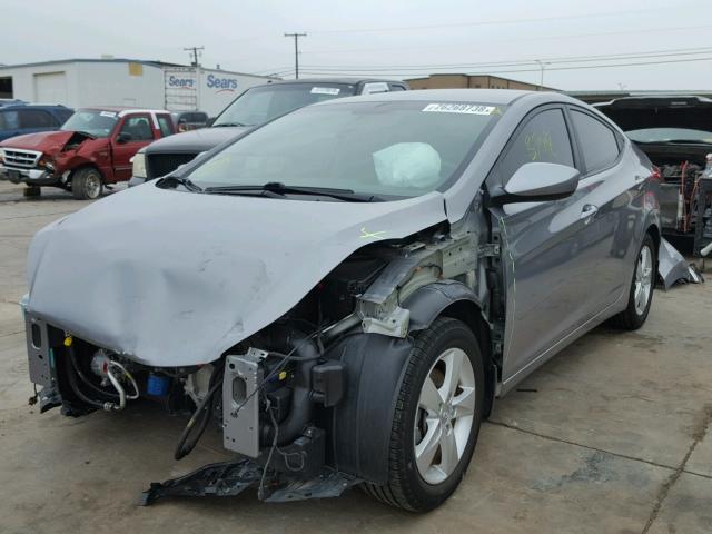 KMHDH4AE7DU932119 - 2013 HYUNDAI ELANTRA GL GRAY photo 2