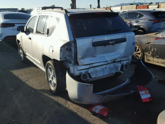 1J8FT47018D702517 - 2008 JEEP COMPASS SP SILVER photo 3