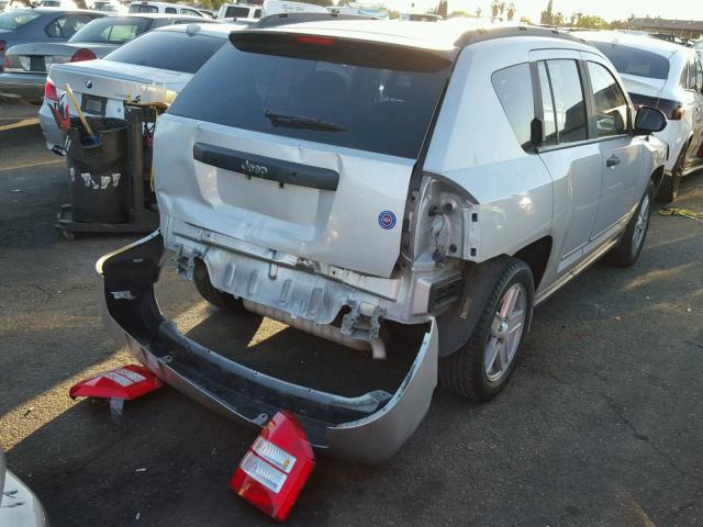 1J8FT47018D702517 - 2008 JEEP COMPASS SP SILVER photo 4