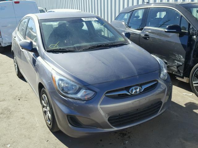 KMHCT4AE9EU656120 - 2014 HYUNDAI ACCENT GLS GRAY photo 1