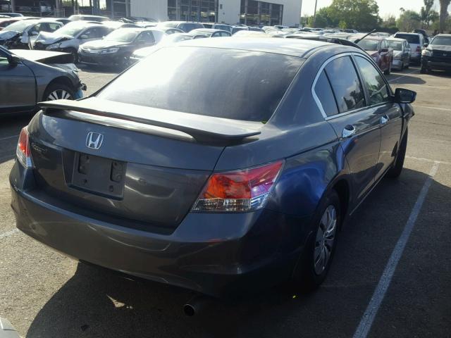 1HGCP2F33AA156729 - 2010 HONDA ACCORD LX GRAY photo 4