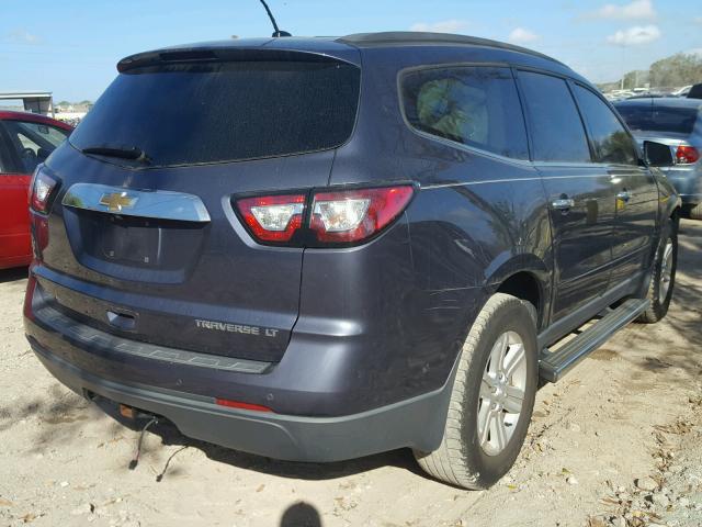 1GNKRJKD3DJ252854 - 2013 CHEVROLET TRAVERSE L BLUE photo 4