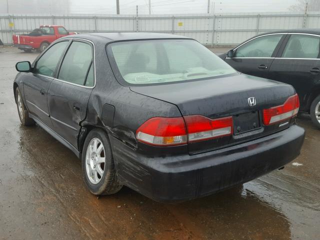 JHMCG56752C011649 - 2002 HONDA ACCORD SE BLACK photo 3