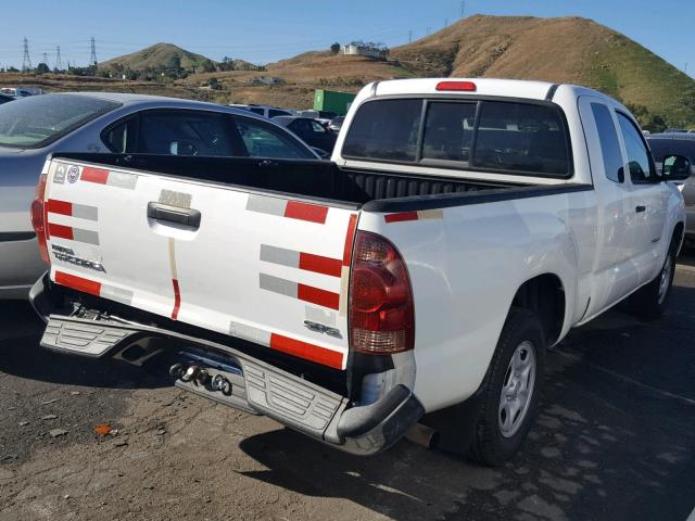 5TETX22N68Z509471 - 2008 TOYOTA TACOMA ACC WHITE photo 4