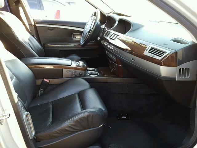 WBAHN835X6DT32410 - 2006 BMW 750 LI Արծաթագույն լուսանկար 5