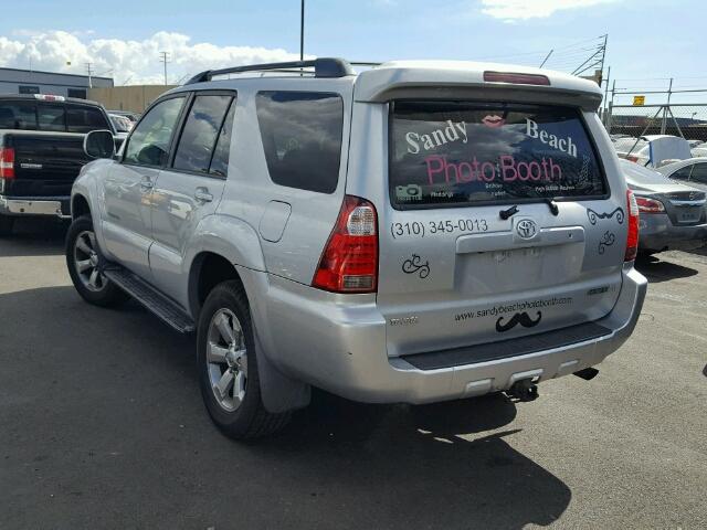 JTEBU17R178103149 - 2007 TOYOTA 4RUNNER LI SILVER photo 3