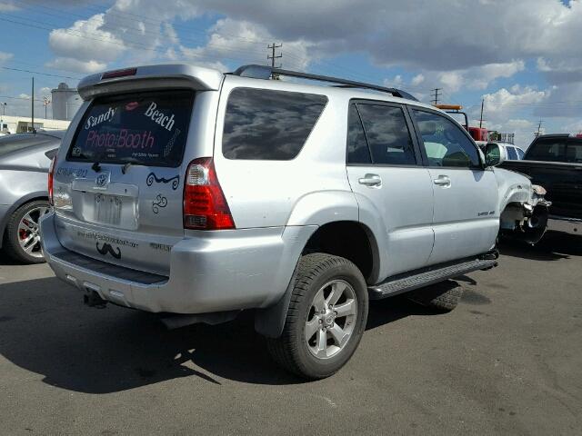 JTEBU17R178103149 - 2007 TOYOTA 4RUNNER LI SILVER photo 4