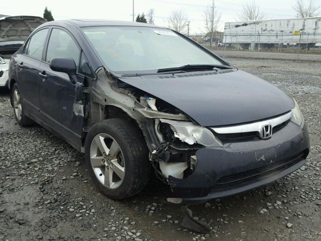 1HGFA16817L112990 - 2007 HONDA CIVIC EX BLACK photo 1