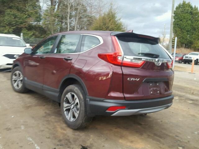 7FARW5H39HE003286 - 2017 HONDA CR-V LX RED photo 3