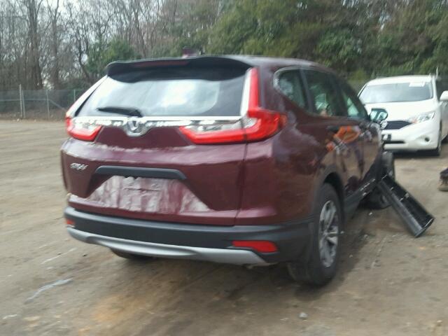 7FARW5H39HE003286 - 2017 HONDA CR-V LX RED photo 4