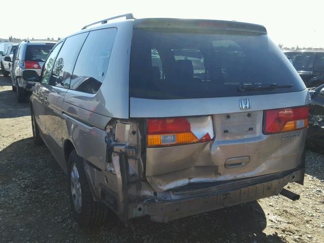 5FNRL18664B137755 - 2004 HONDA ODYSSEY EX GOLD photo 3