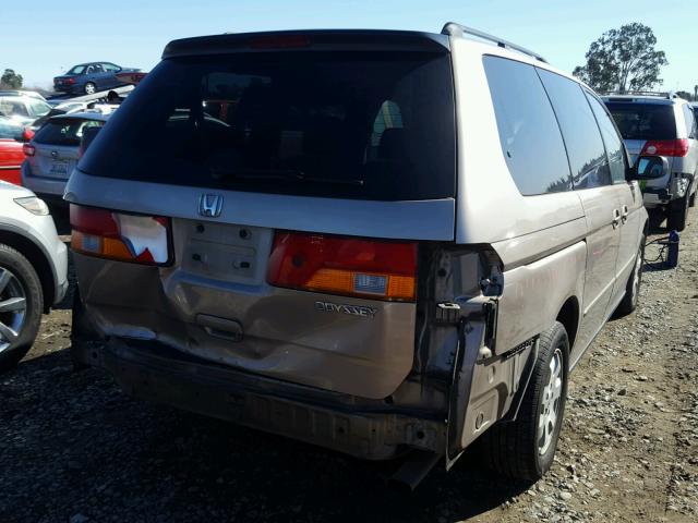 5FNRL18664B137755 - 2004 HONDA ODYSSEY EX GOLD photo 4