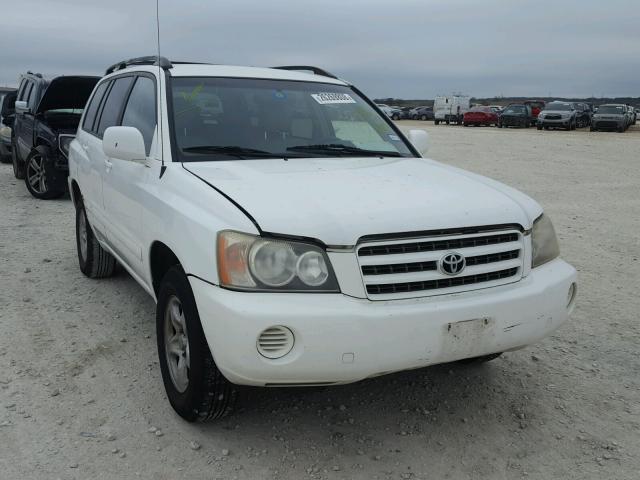 JTEGF21AX20048667 - 2002 TOYOTA HIGHLANDER WHITE photo 1