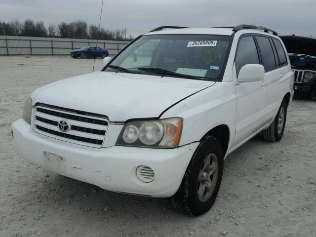 JTEGF21AX20048667 - 2002 TOYOTA HIGHLANDER WHITE photo 2