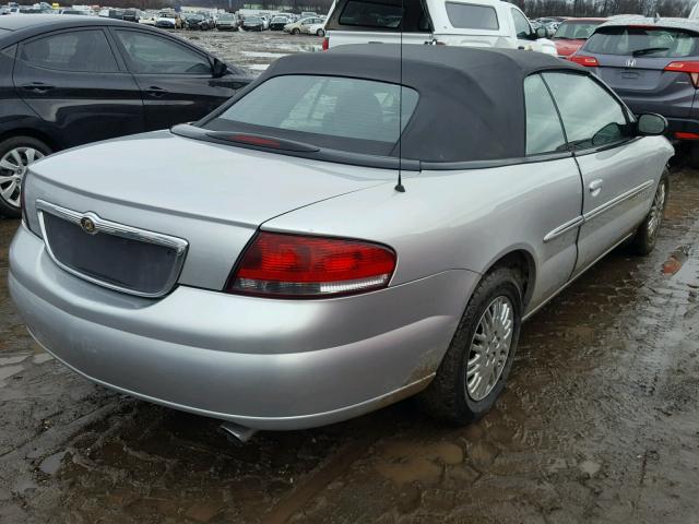 1C3EL45U81N637923 - 2001 CHRYSLER SEBRING LX SILVER photo 4