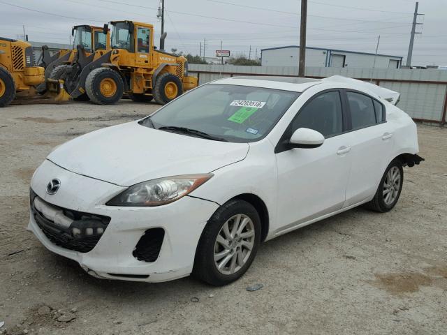 JM1BL1VFXC1501348 - 2012 MAZDA 3 I WHITE photo 2