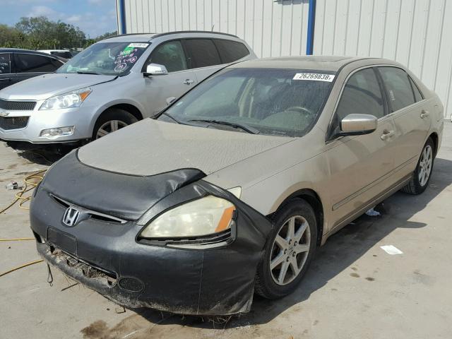 1HGCM66534A003175 - 2004 HONDA ACCORD EX GOLD photo 2