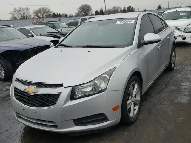 1G1PE5SB3D7145891 - 2013 CHEVROLET CRUZE LT SILVER photo 2