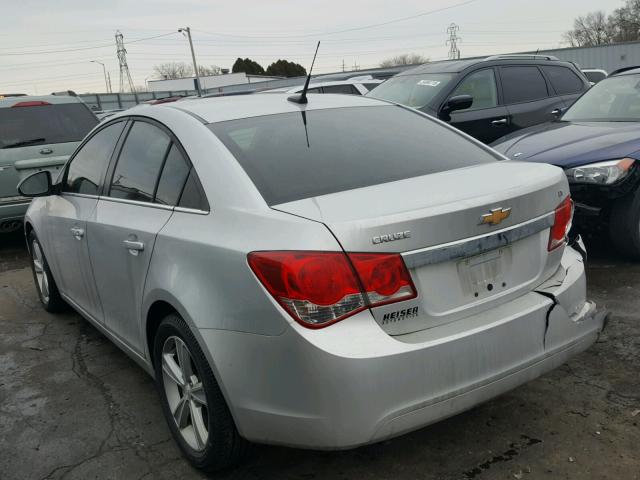 1G1PE5SB3D7145891 - 2013 CHEVROLET CRUZE LT SILVER photo 3