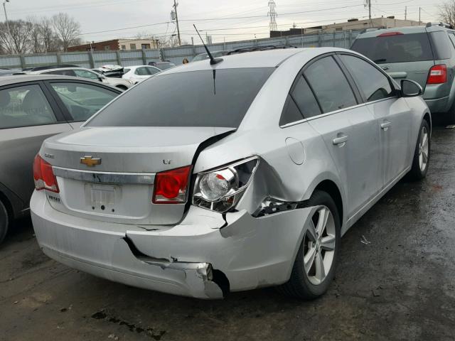 1G1PE5SB3D7145891 - 2013 CHEVROLET CRUZE LT SILVER photo 4