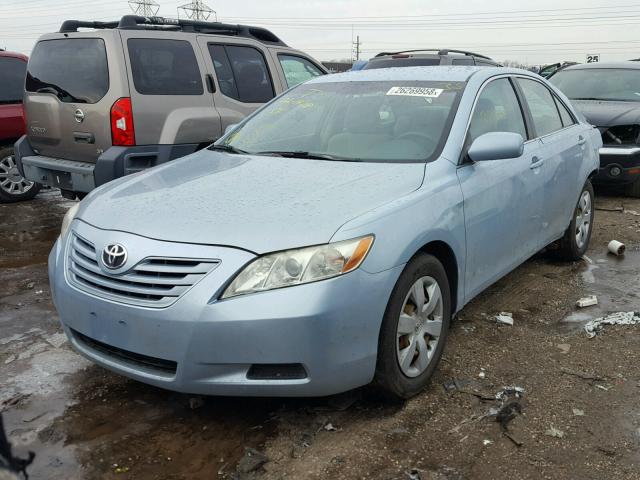 4T4BE46KX9R080733 - 2009 TOYOTA CAMRY BASE BLUE photo 2