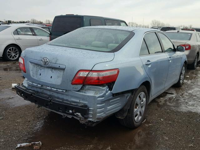 4T4BE46KX9R080733 - 2009 TOYOTA CAMRY BASE BLUE photo 4