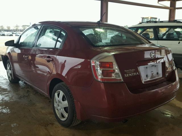 3N1AB61E17L615815 - 2007 NISSAN SENTRA 2.0 MAROON photo 3