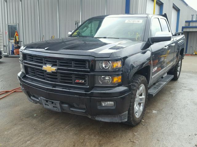 1GCVKPECXEZ303852 - 2014 CHEVROLET SILVERADO BLACK photo 2