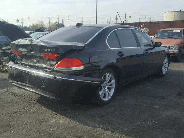 WBAGN63464DS49268 - 2004 BMW 745 LI BLACK photo 4