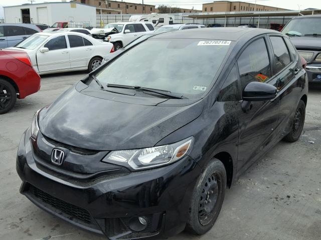 3HGGK5H85FM753885 - 2015 HONDA FIT EX BLACK photo 2