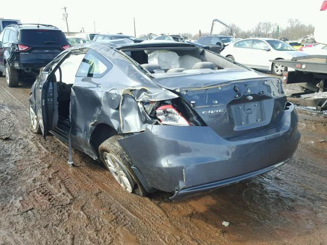 2HGFG3B89CH533296 - 2012 HONDA CIVIC EX GRAY photo 3