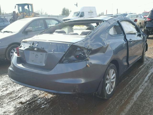 2HGFG3B89CH533296 - 2012 HONDA CIVIC EX GRAY photo 4