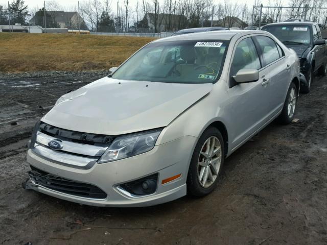 3FAHP0JA5AR108501 - 2010 FORD FUSION SEL BEIGE photo 2