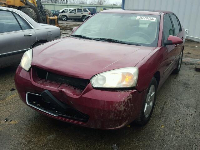 1G1ZT53876F145273 - 2006 CHEVROLET MALIBU LT MAROON photo 2