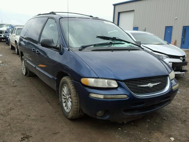 1C4GP44G8YB717500 - 2000 CHRYSLER TOWN & COU BLUE photo 1