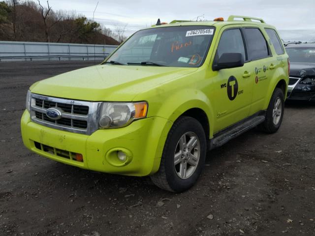 1FMCU49359KC41474 - 2009 FORD ESCAPE HYB GREEN photo 2