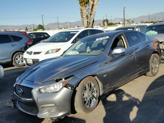 JN1EV7AP1HM743009 - 2017 INFINITI Q50 PREMIU GRAY photo 2