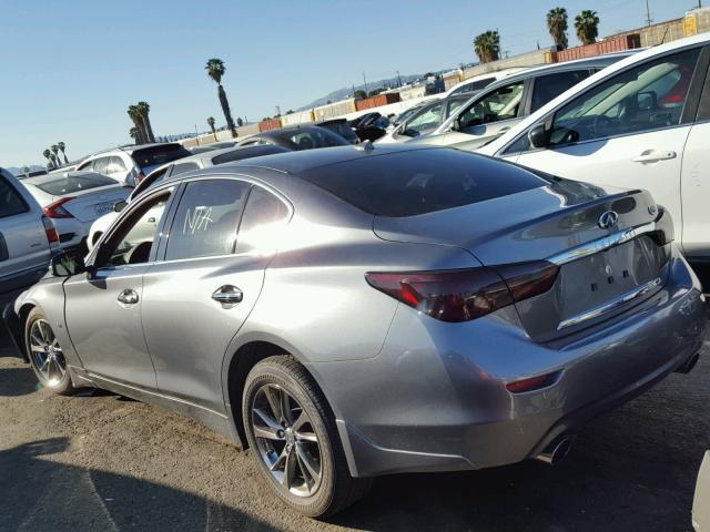 JN1EV7AP1HM743009 - 2017 INFINITI Q50 PREMIU GRAY photo 3