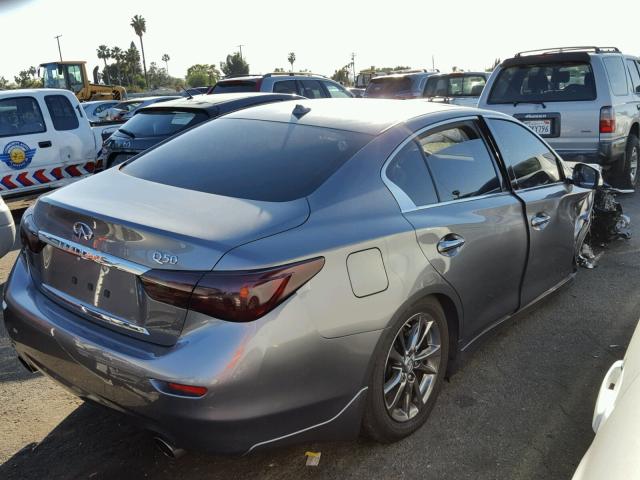 JN1EV7AP1HM743009 - 2017 INFINITI Q50 PREMIU GRAY photo 4