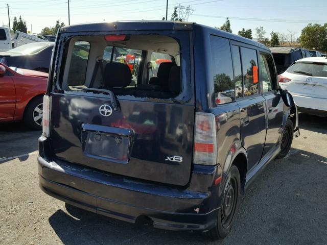 JTLKT324440140869 - 2004 TOYOTA SCION XB BLUE photo 4